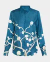 Gabriela Hearst Henri Painterly-print Silk Button-down Blouse