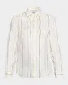 Gabriela Hearst Henri Pinstripe Silk Button-down Blouse In Multi
