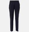 Gabriela Hearst High-rise-hose Aus Wolle In Dark Navy