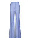 Gabriela Hearst High-waist Flared Trousers In Blue