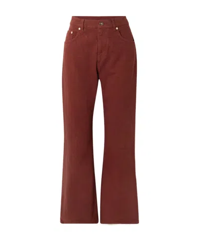 Gabriela Hearst High-waisted Jeans In Burgundy