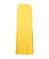 Gabriela Hearst Eula Pleated Midi Skirt In Yellow