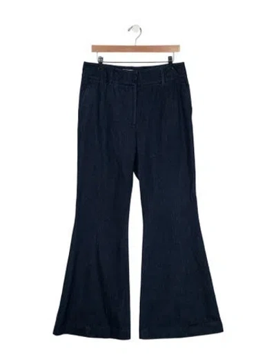 Pre-owned Gabriela Hearst High-rise Flared Jeans In Blue