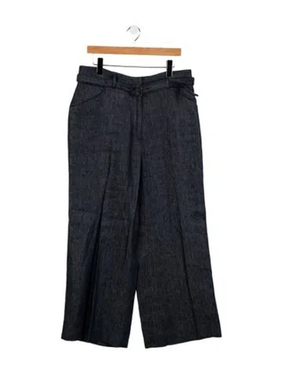 Pre-owned Gabriela Hearst High-rise Wide Leg Jeans In Blue
