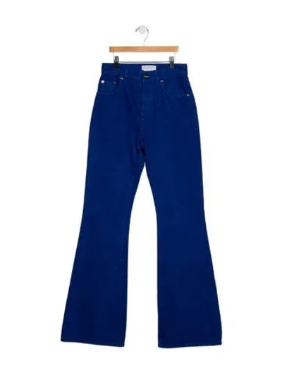 Pre-owned Gabriela Hearst High-rise Wide Leg Jeans In Blue