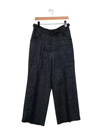 Pre-owned Gabriela Hearst High-rise Wide Leg Jeans In Blue
