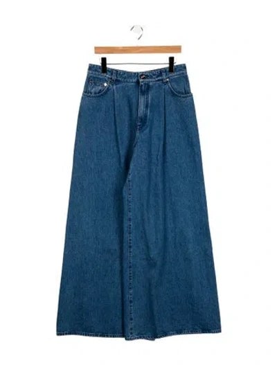 Pre-owned Gabriela Hearst High-rise Wide Leg Jeans W/ Tags In Blue