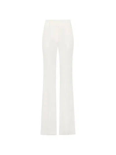 Gabriela Hearst Ianthe Corduroy-texture Flared Trousers In Black