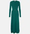 Gabriela Hearst Imagene Wool Midi Dress In Grün