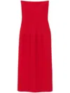 Gabriela Hearst Immanuel Midi Dress In 红色