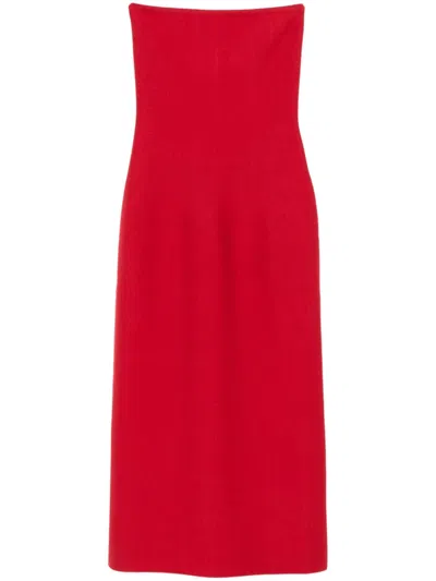 Gabriela Hearst Immanuel Midi Dress In 红色