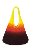 Gabriela Hearst Ino Knit Hobo Bag In Dip Dye Sunrise Welfat Cashmere In Dip Dye Sunrise