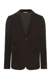 Gabriela Hearst Irving Jacket In Chocolate Cashmere Corduroy In Brown