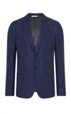 Gabriela Hearst Irving Jacket In Navy Virgin Wool Cashmere In Blue