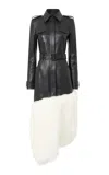 Gabriela Hearst Isak Cashmere-trimmed Trench Coat In Gray