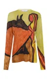 Gabriela Hearst Isara Lightweight Cashmere Sweater In Multi