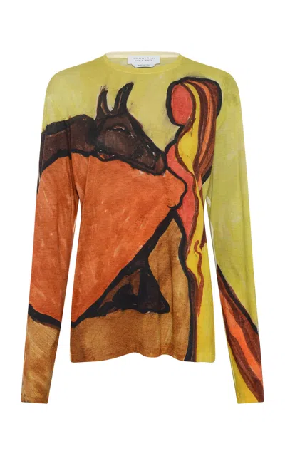 Gabriela Hearst Isara Lightweight Cashmere Sweater In Multi