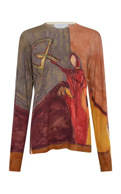 Gabriela Hearst Isara Lightweight Cashmere Sweater In Multi