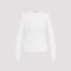 Gabriela Hearst Julian Henley Top In Cashmere And Silk In White