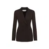 Gabriela Hearst Stephanie Blazier Silk Jacket In Brown