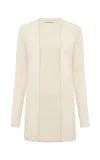 Gabriela Hearst Jani Knit Cardigan In Ivory Cashmere In Neutral