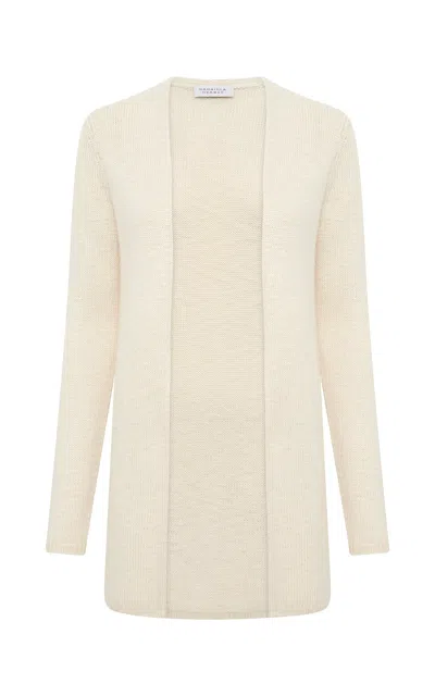 Gabriela Hearst Jani Knit Cardigan In Ivory Cashmere In Neutral