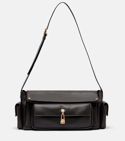 Gabriela Hearst Jebb Small Leather Shoulder Bag In Brown