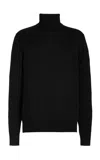 Gabriela Hearst Jermaine Slim-fit Merino Wool Rollneck Sweater In Black