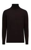 Gabriela Hearst Jermanie Knit Turtleneck In Chocolate Merino Wool In Chocolate