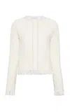Gabriela Hearst Johannes Textured Cashmere Cardigan In Ivory