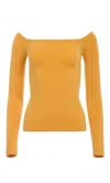 Gabriela Hearst Josephina Knit Sweater In Yellow Merino Wool In Yellow