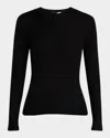 Gabriela Hearst Julian Cashmere Henley Sweater In Black