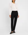 Gabriela Hearst Julian Cashmere Henley Sweater In Ivory