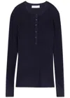 Gabriela Hearst Julian Henley Cashmere And Silk-blend Top In Black