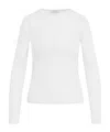 Gabriela Hearst Julian Henley Top In Cashmere And Silk In White