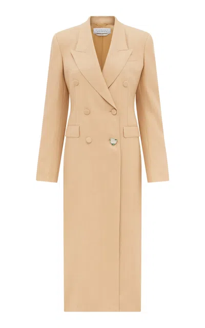 Gabriela Hearst Julien Linen Coat In Brown