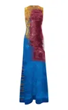Shop Gabriela Hearst June Crochet Maxi Dress In Aurora Multi Cashmere