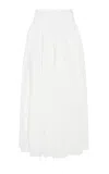 Gabriela Hearst Juniper Linen Panel Skirt In White