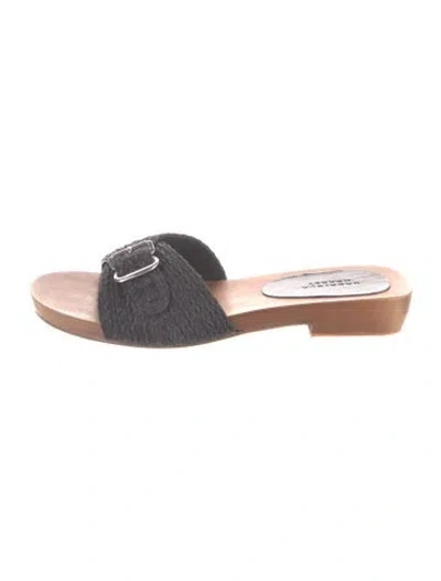 Pre-owned Gabriela Hearst Jute Slides In Brown
