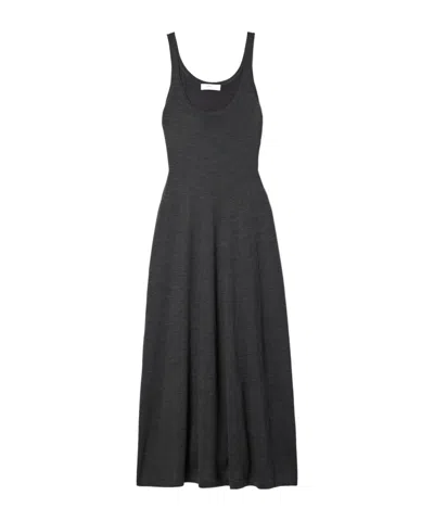 Gabriela Hearst Kallie Wool And Silk-blend Jersey Maxi Dress In Black