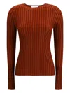 Gabriela Hearst Soraya Knit Sweater In Merino Wool In Orange