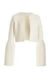 Gabriela Hearst Katlin Knit Jacket In Ivory Merino Wool In Ivory