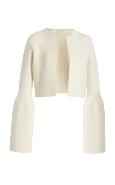 Gabriela Hearst Katlin Knit Jacket In Ivory Merino Wool