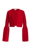 Gabriela Hearst Katlin Knit Jacket In Scarlet Red Merino Wool In Scarlet Red