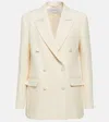 Gabriela Hearst Double-breasted Wool And Silk Blazer In White