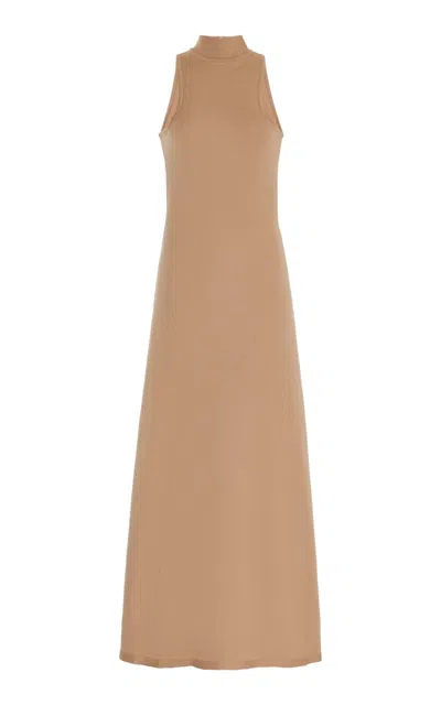 Gabriela Hearst Kenna Dress In Merino Wool In Camel