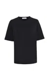 Gabriela Hearst Kirby T-shirt In Black Cashmere Jersey In Black