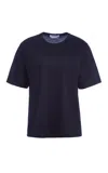 Gabriela Hearst Kirby Tee In Dark Navy Cashmere In Blue