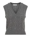 Gabriela Hearst Selsey Cashmere Sweater Vest In Gray