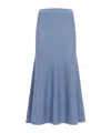 Gabriela Hearst Manni Cashmere Midi Skirt In Blue